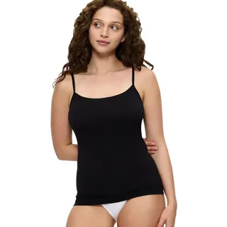 Triumph Women's Sense of Modal Spaghetti Top Undershirt, Black, XL