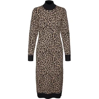 Vero Moda Strickkleid »VMARIA ART LS HIGH-NECK CALF DRESS GA« Vero Moda Black Detail:W. SILVER MINK LEO PRINT S (36)