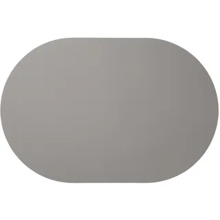 ASA Leather Optic fine Tischset oval Cement 49,5x33cm