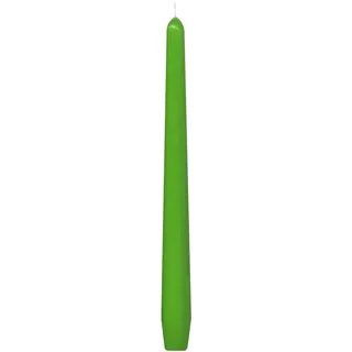 Spitzkerzen 245 mm, 8 Stunden Brenndauer, dunkelgrün, 10 Stk.