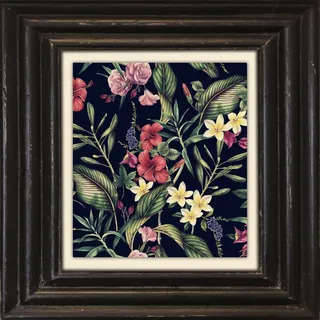 queence Leinwandbild »Blumen«, Kunst-Blumen-Blumenbilder-Stillleben-Garten-Gartenbilder, Premium-Leinwandstoff, Handarbeit aus Deutschland, 40x40cm, bunt