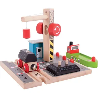 Bigjigs Rail Coal Dock mit Kran
