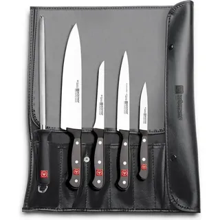 Wüsthof Gourmet Starter Rolltasche, Küchenmesser, schwarz