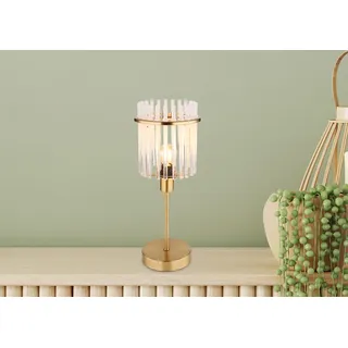 Ausgefallene LED Retro Nachttischlampe Lampenschirm Glas für Fensterbank, Golden