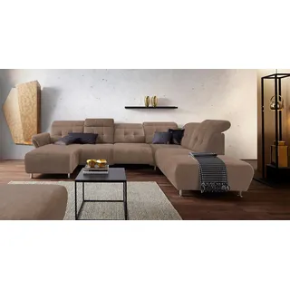Home Affaire Wohnlandschaft Mikrofaser 2-Sitzer Braun