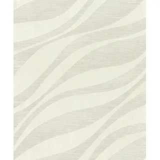 Rasch Textil Rasch Vliestapete Muster Wellen creme 10,05 x 0,53 m