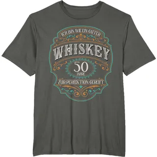 50 Jahre Ich Bin wie guter Whisky Whiskey 50. Geburtstag T-Shirt