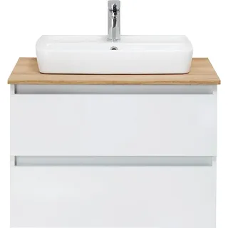 Pelipal Waschbeckenunterschrank Quickset 360 Weiß Glanz 78 cm