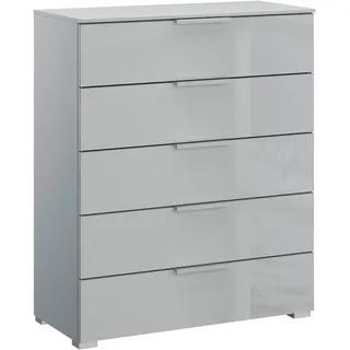 Rauch Sideboard 80 x 100 x 42 cm Seidengrau / Glas