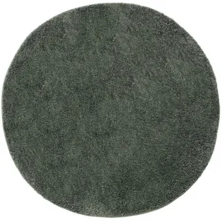 benuta Hochflorteppich Soho Hellgrün ø 160 cm rund , Kunststoff , Rund , 160x160 cm , pflegeleicht , Teppiche und Böden, Teppiche, Hochflorteppiche & Shaggys