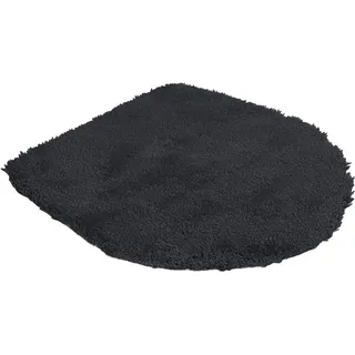 Grund Wc-Deckelbezug , Schwarz , Textil , 47x53 cm , Oeko-Tex® Standard 100 , Heimtextilien, Badtextilien, WC Vorleger