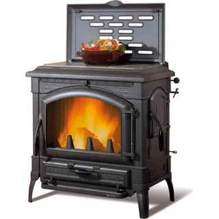 La Nordica Holzofen | Isotta con Cerchi Evo | 11,9 kW | Gusseisen - Schwarz