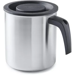 Betty Bossi hitzeresistenter Messbecher mit Deckel 2l - zum Abmessen und direktem Erhitzen der Flüssigkeiten auf dem Herd - spülmaschinengeeignet