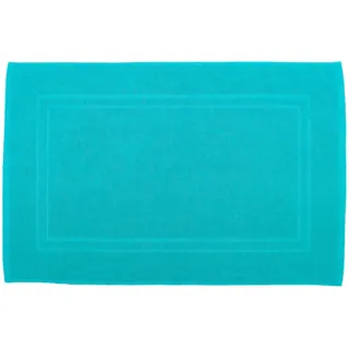 Julie Julsen Bade- / Duschmatte, Baumwoll-Qualität, Premium, 900 g/m2, Baumwolle, Türkis, 50 x 40 cm
