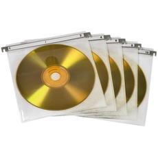 Bild von 51176 CD/DVD Doppel-Schutzhüllen 50er Pack  weiß