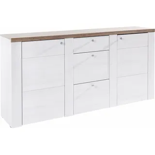 OTTO home Sideboard Larona 176 x 84,9 x 37,1 cm Weiß