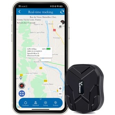 TKMARS TK905mini Klein GPS Tracker, 1500mAh magnetisch wasserdicht, Echtzeit-Ortungsgerät Peilsender ohne ABO, mehrere Alarmmodi mit kostenloser App, geeignet für Auto, Koffer, Kinder