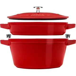 Staub Cocotte Kochtopfset 2-tlg. kirsch-rot