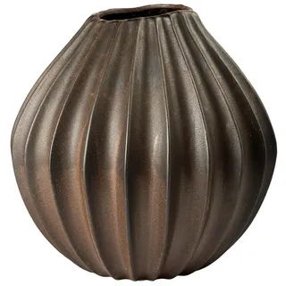 broste Copenhagen Wide Vase Antique Brown XL 40cm