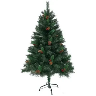 Svita Weihnachtsbaum künstlich Tannenzapfen und Beeren inkl. Ständer 150cm