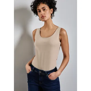 STREET ONE Damen, Basic Top mit Rundhals, in Unifarbe