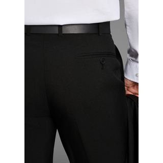 Anzughose MAN'S WORLD "Baukastenhose", Herren, Gr. 25, N + U Gr, schwarz, Web, Obermaterial: 100% Polyester. Futter: 65% Baumwolle, 35% Polyester, unifarben, festlich, regular fit lang, Hosen Anzughose, gerade Beinform, im Regular Fit, bügelfreies Obermaterial