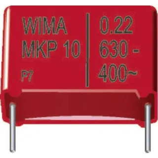 Wima MKP1J032205F00KSSD MKP-Folienkondensator radial bedrahtet 0.22 μF 630 V/DC 10 % 22.5 mm