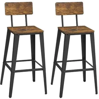 VASAGLE 2 VASAGLE Barhocker LBC078B01 braun