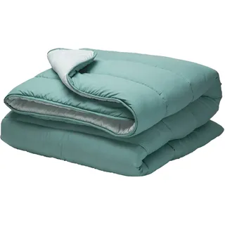 Pikolin Home - Wendebettdecke 300 g - Zweifarbige Nordische Füllung - Für Bett 100 - Federfühlig, Warm, Atmungsaktiv, Grau, 155 x 200 cm