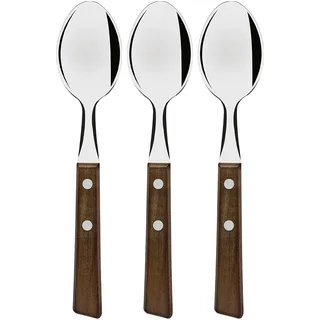 Tramontina Löffel Set 3-tlg. Edelstahl mit Holzgriff