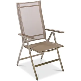 Verstellsessel Venus Edelstahl - Batyline taupe