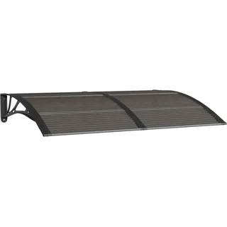 vidaXL Türvordach Schwarz 150x100 cm Polycarbonat - Schwarz