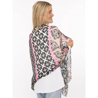 Zwillingsherz Schal »Viskose Mix "Leo Mix"« mit modernem Leomuster und Schriftzug - Hingucker