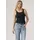 ESSENTIAL RIBBED TANK Schwarz L