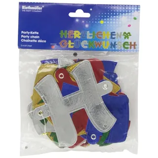 Amscan 1721 Herzlichen Glückwunsch, 250 x 11 cm,
