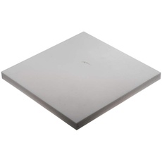RS PRO PTFE Kunststoffplatte, Weiß, 20mm x 300mm x 300mm / 2.18 → 2.21g/cm3 bis +260°C, Voll