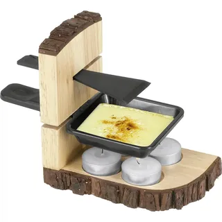 Nouvel Single Raclette Wood 7tlg. - Schwarz/Braun