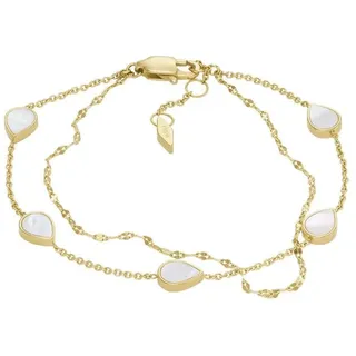 Fossil Teardrop Armband mit Perlmutt goldfarben JF04317710