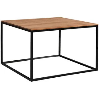 Johann Jakob Couchtisch , Eichefarben , Holz , Wildeiche , massiv , quadratisch , 65x41.5x65 cm , Holzmöbel, Holztische, Wohnzimmertische Holz, Couchtische Holz