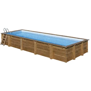 Gre Sunbay Swimmingpool rechteckig 1018 x 427 x 146 cm inkl. Filterpumpe und Poolleiter