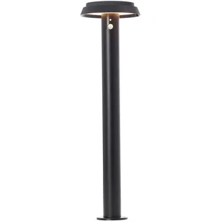Brilliant Solarleuchte Metall 70 cm inkl. Bewegungsmelder schwarz