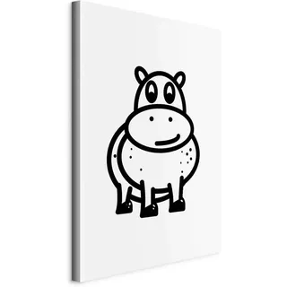 artgeist Leinwandbild , Schwarz, Weiß , Holz, Textil , Kiefer , rechteckig , 80x120x1.2 cm , Keilrahmen , Bilder & Rahmen, Bilder, Leinwandbilder