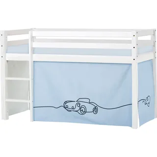 Hoppekids Hochbett ECO Dream 70 x 160 cm Kiefer massiv blau