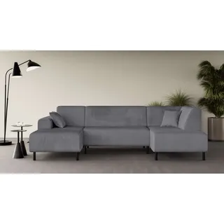 OTTO home Eckcouch U-Form Polyester 3-Sitzer Grau