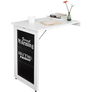 SoBuy Klapptisch 50 x 76 x 75 cm weiß