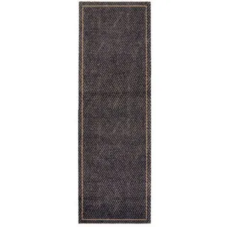 Astra Küchenläufer , Schwarz, Beige , Textil , rechteckig , 50x150 cm , für Fußbodenheizung geeignet, rutschfest, schmutzabweisend , Teppiche und Böden, Teppiche, Teppichläufer, Küchenteppiche