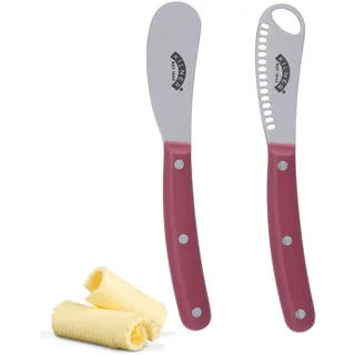 Kilner Buttermesser-Set | 2-teiliges Butterstreuer & Curling Tooling Messer, Edelstahlklingen, dekorative Butterlocken & glattes Streuen, in Geschenkbox
