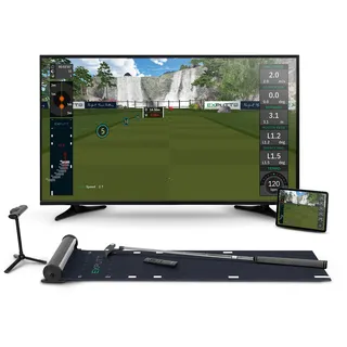 ExPutt EX500D Pro Golf Putting Virtual Simulator: Perfect Your Putting Swing Anytime, Anywhere, Schwarz
