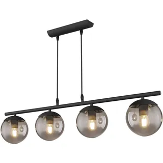 GLOBO Blama 4-flg. 15 cm rund Schwarz/Transparent