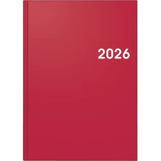 Brunnen Buchkalender Mod. 795 '26 | A5, Kunststoff, rot